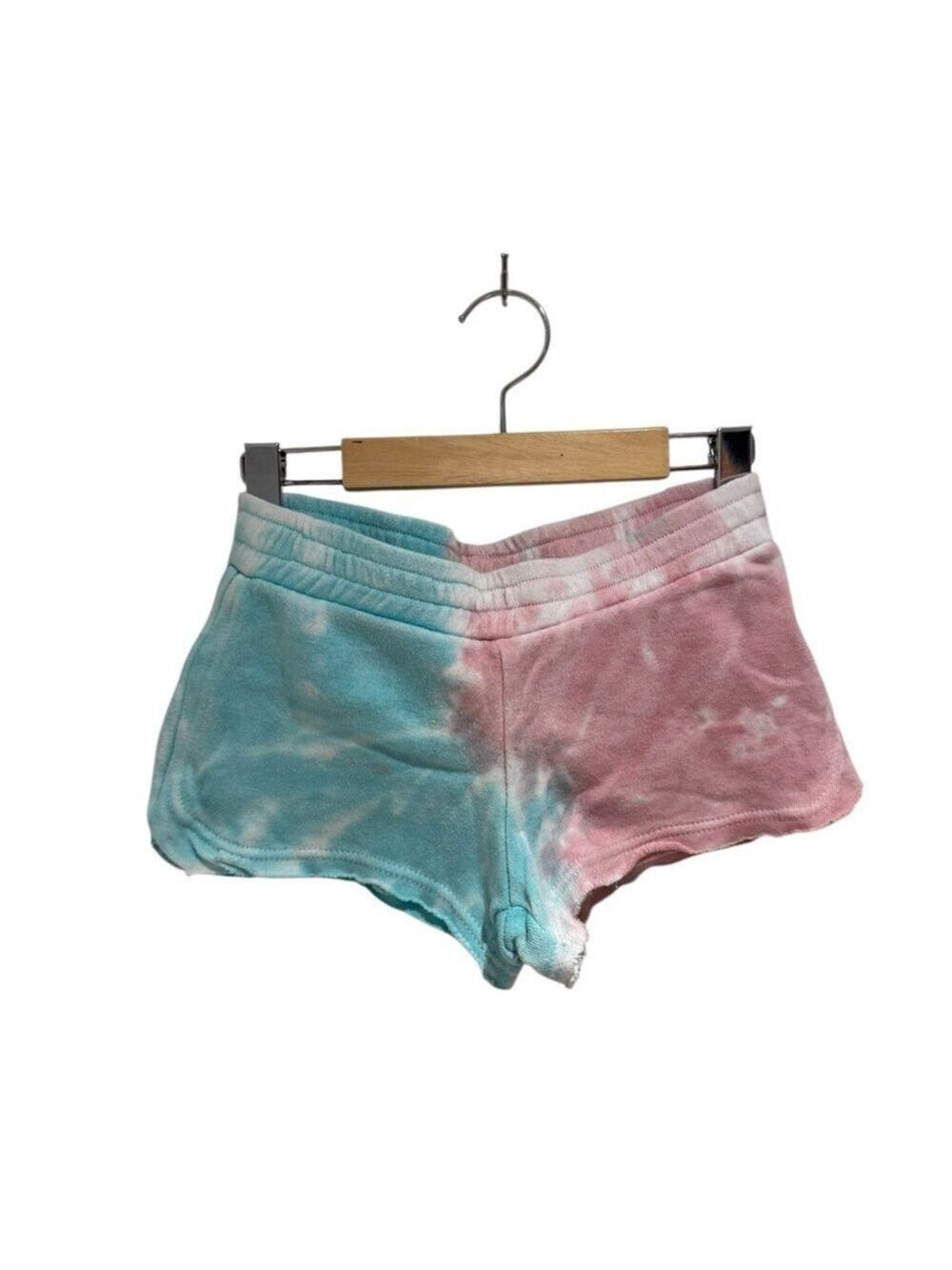 Vintage Havana Tie-Dye Shorts in Turquoise and Rose - size 10/12